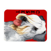 Cesky Terrier Farbblock Magnet (Horizontal)