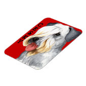 Cesky Terrier Farbblock Magnet (Linke Seite)
