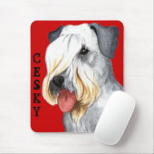 Cesky Terrier Farbblock Mousepad (Mit Mouse)