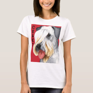 Cesky Terrier Farbblock T-Shirt