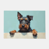 Cesky Terrier Fußmatten Kunst Fußmatte (Vorderseite)