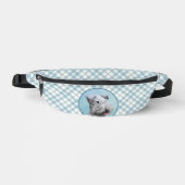 Cesky Terrier Malerei Niedlich Original Hunde Kuns Bauchtasche (Vorderseite)