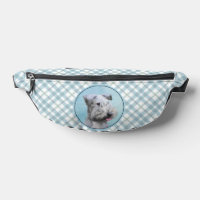 Cesky Terrier Malerei Niedlich Original Hunde Kuns