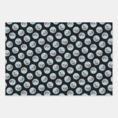 Cesky Terrier Malerei Niedlich Original Hunde Kuns Geschenkpapier Set (Vorderseite 3)