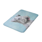 Cesky Terrier Painting - Niedliche Original Dog Ar Badematte (Schrägansicht)