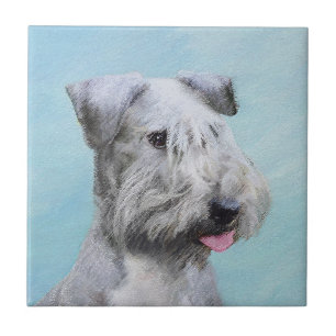 Cesky Terrier Painting - Niedliche Original Dog Ar Fliese