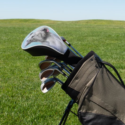 Cesky Terrier Painting - Niedliche Original Dog Ar Golf Headcover (In SItu)