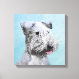 Cesky Terrier Painting - Niedliche Original Dog Ar Leinwanddruck