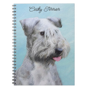 Cesky Terrier Painting - Niedliche Original Dog Ar Notizblock