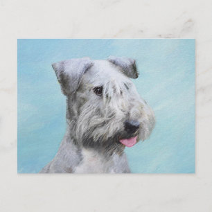 Cesky Terrier Painting - Niedliche Original Dog Ar Postkarte