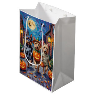 Cesky Terrier Süßigkeitenbetteln Halloween-Kostüm  Mittlere Geschenktüte