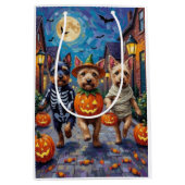 Cesky Terrier Trick-oder-Treating Halloween-Kostüm Mittlere Geschenktüte (Vorderseite)