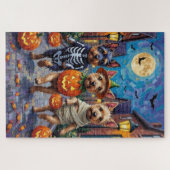 Cesky Terrier Trick-oder-Treating Halloween-Kostüm Puzzle (Horizontal)