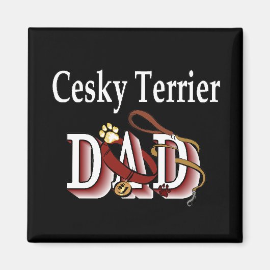 Cesky Terrier VATER Magnet (Vorne)