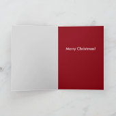 Cesky Terrier-Weihnachtsmannmütze Feiertagskarte (Innenseite)