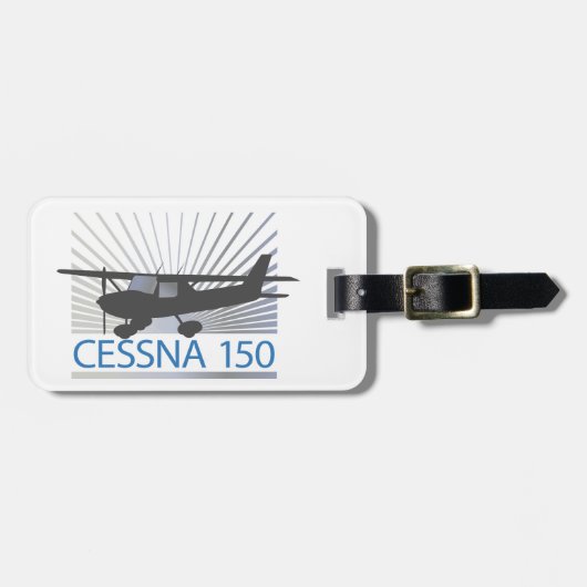 Cessna 150 Flugzeug Gepäckanhänger (Vorderseite horizontal)