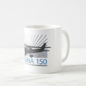 Cessna 150 Flugzeug Kaffeetasse (VorderseiteRechts)