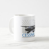 Cessna 150 Flugzeug Kaffeetasse (Vorderseite Links)