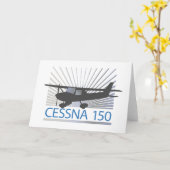 Cessna 150 Flugzeug Karte (Gelbe Blume)