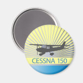 Cessna 150 Flugzeug Magnet (Vorderseite/Rückseite)