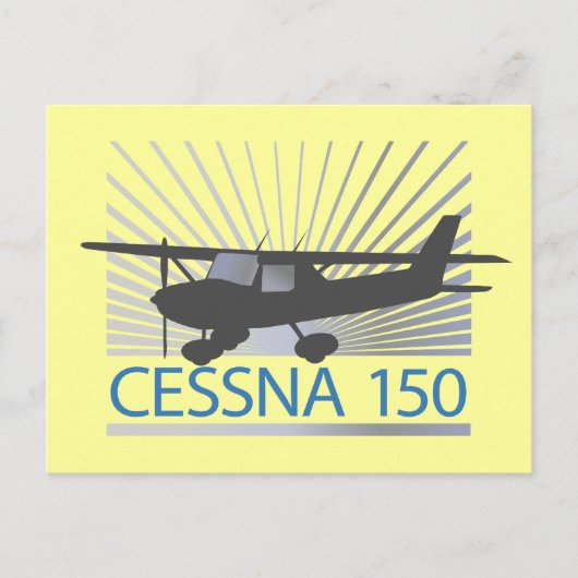 Cessna 150 Flugzeug Postkarte (Vorderseite)