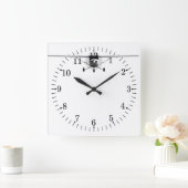 Cessna 152 quadratische wanduhr (Zuhause)