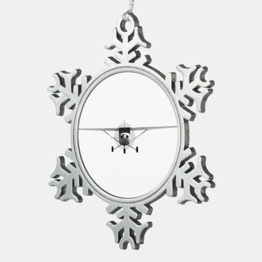 Cessna 152 schneeflocken Zinn-Ornament (Rechts)