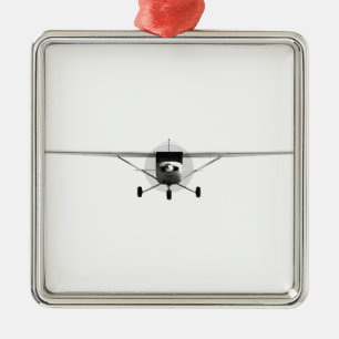 Cessna 152 silbernes ornament