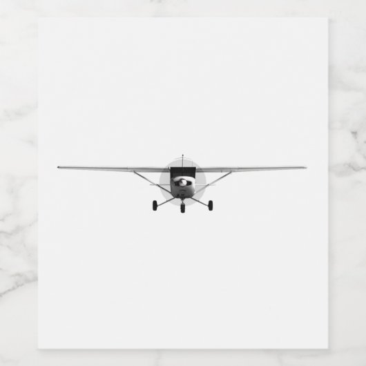 Cessna 152 wine bottle weinetikett (Einzelnes Label)