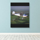 Cessna 170, 1948, leinwanddruck (Insitu (Holzboden))