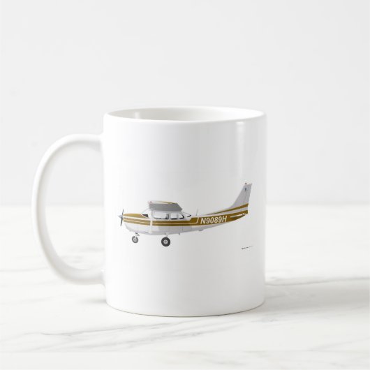 Cessna 172 Skyhawk Brown Kaffeetasse (Links)