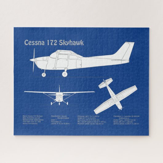 Cessna 172 Skyhawk - Flugzeugkonzepte ABD Puzzle (Horizontal)