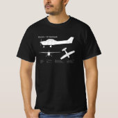 Cessna 172 Skyhawk - Flugzeugkonzepte ABD T-Shirt (Vorderseite)