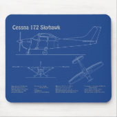 Cessna 172 Skyhawk - Flugzeugkonzepte AD Mousepad (Vorne)