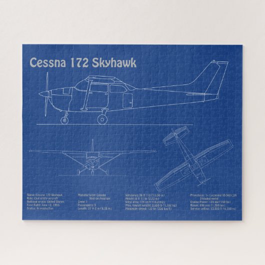 Cessna 172 Skyhawk - Flugzeugkonzepte AD Puzzle (Horizontal)