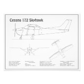 Cessna 172 Skyhawk - Flugzeugkonzepte BD Fotodruck (Vorne)
