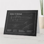 Cessna 172 Skyhawk - Flugzeugkonzepte PD Dankeskarte (Vorderseite)
