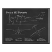 Cessna 172 Skyhawk - Flugzeugkonzepte PD Fotodruck (Vorne)
