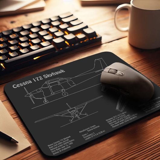 Cessna 172 Skyhawk - Flugzeugkonzepte PD Mousepad