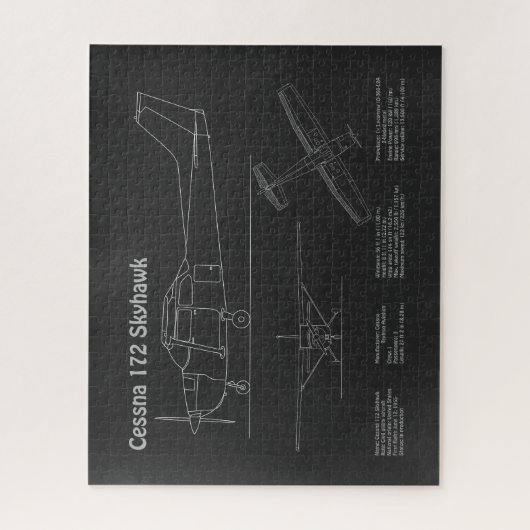 Cessna 172 Skyhawk - Flugzeugkonzepte PD Puzzle (Vertikal)