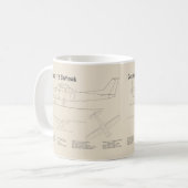 Cessna 172 Skyhawk - Flugzeugkonzepte SD Kaffeetasse (Vorderseite Links)