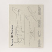 Cessna 172 Skyhawk - Flugzeugkonzepte SD Puzzle (Vertikal)