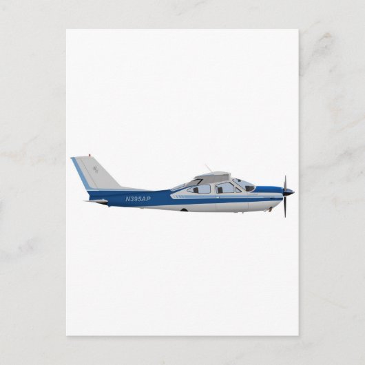 Cessna 177RG Kardinal 395395 Postkarte (Vorderseite)