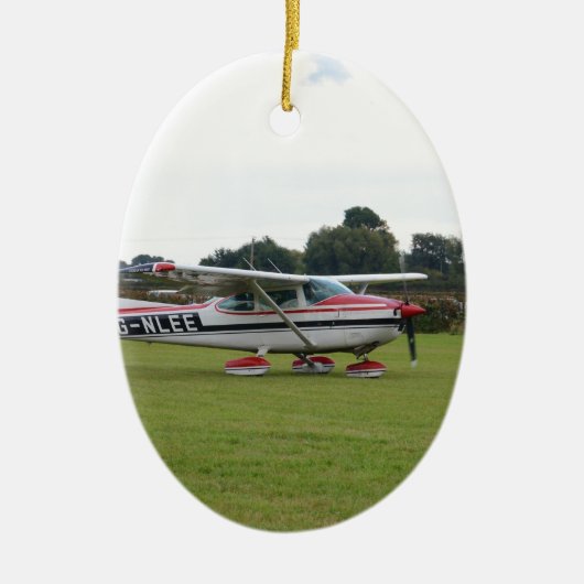 Cessna 182Q Keramik Ornament (Vorne)