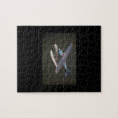 Cessna 195, 1949, Seattle_Classic Luftfahrt Puzzle (Horizontal)