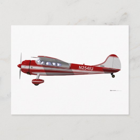 Cessna 195 postkarte (Vorderseite)