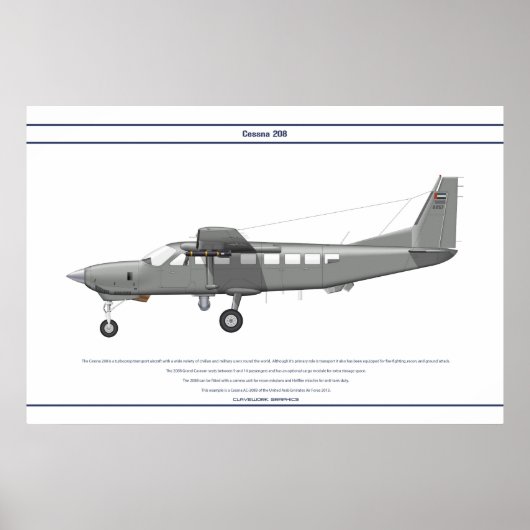 Cessna 208 AE Poster (Vorne)