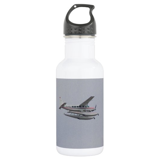 Cessna 208 Caravan Seaplane Edelstahlflasche (Vorderseite)