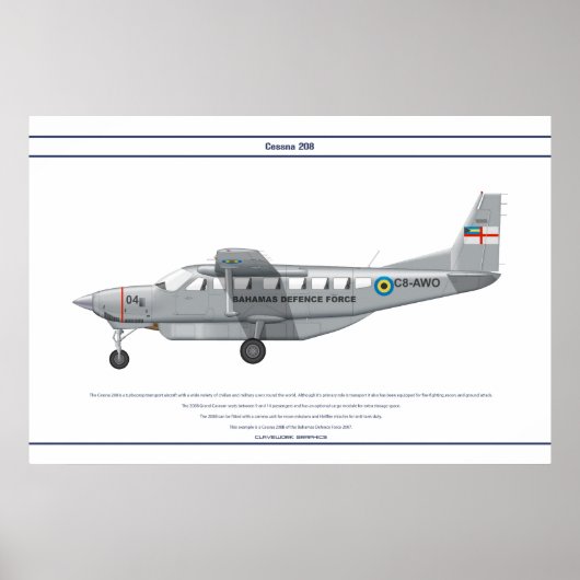 Cessna 208 poster (Vorne)