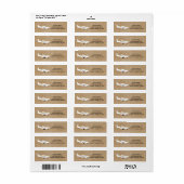 Cessna Airplane Artistic Return Address Label (Vorne)